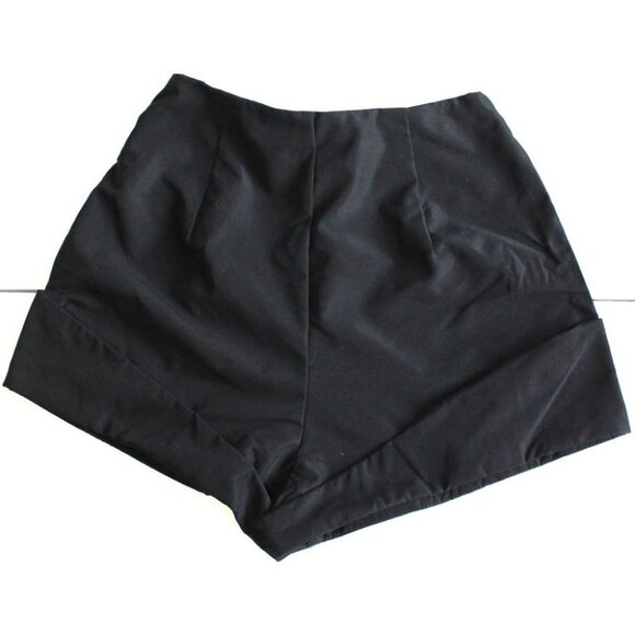 🧚♀️ 3/$40 NEW Zaful Women's High Rise Button Fly Cuffed Black Shorts Size S - Picture 5 of 8